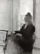 Edgar Degas Woman at a Window oil